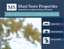 Tablet Screenshot of maxistoreproperties.com